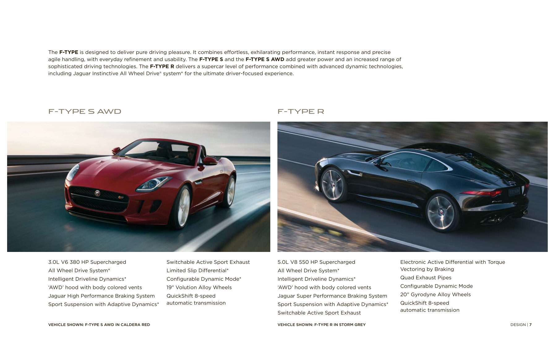 2016 Jaguar F-Type Brochure Page 95